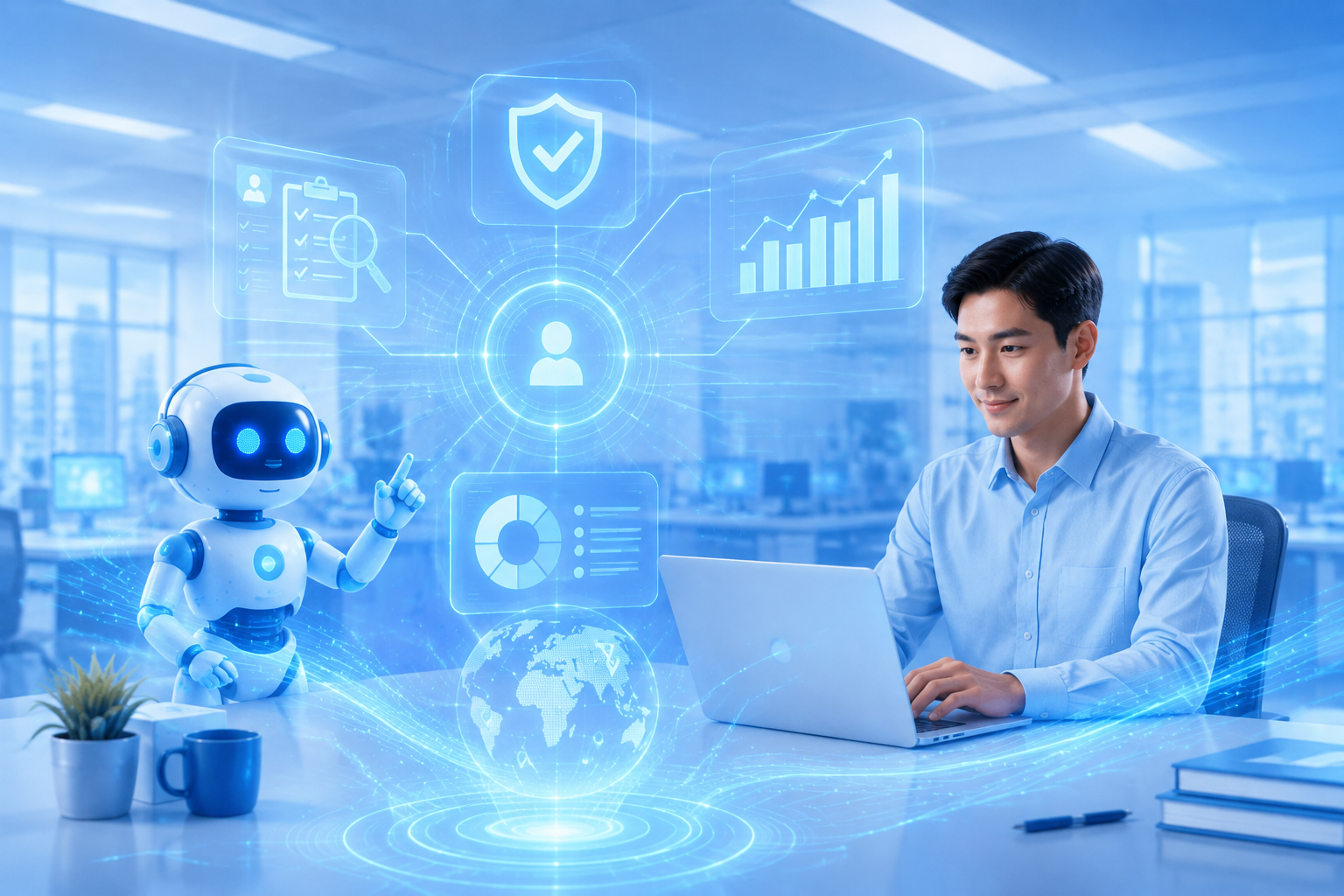 エンタープライズインテリジェントカスタマーサービスデータ統合およびAI分析可視化ダッシュボード